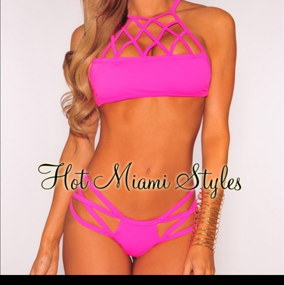 🔥Miami Styles Pink Neon 👙